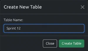 Create Table